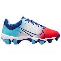 NIKE Youth Hyperdiamond 4 Keystone Molded Cleats, Red/Blue