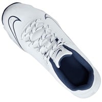 NIKE Youth Hyperdiamond 4 Keystone Molded Cleats, White/Navy