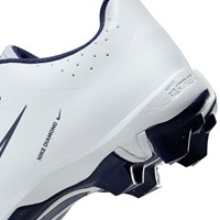 NIKE Youth Hyperdiamond 4 Keystone Molded Cleats, White/Navy