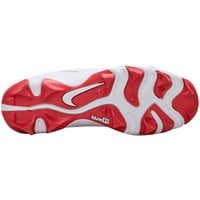 NIKE Youth Hyperdiamond 4 Keystone Molded Cleats, White/Red