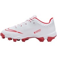 NIKE Youth Hyperdiamond 4 Keystone Molded Cleats, White/Red