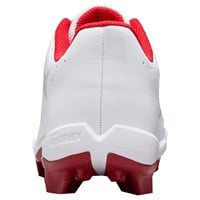 NIKE Youth Hyperdiamond 4 Keystone Molded Cleats, White/Red
