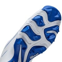 NIKE Youth Hyperdiamond 4 Keystone Molded Cleats, White/Royal