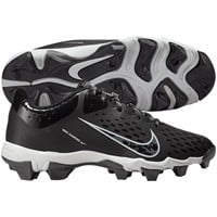 NIKE Youth Hyperdiamond 4 Keystone Molded Cleats, Black/Grey