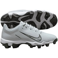 NIKE Youth Hyperdiamond 4 Keystone Molded Cleats, Grey/White
