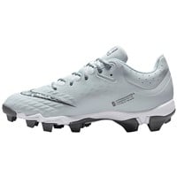 NIKE Women's Hyperdiamond 4 Keystone Molded Softball Fastpitch Cleats, Grey/White