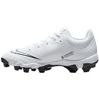 NIKE Women's Hyperdiamond 4 Keystone Molded Softball Fastpitch Cleats, White/Black