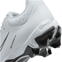NIKE Women's Hyperdiamond 4 Keystone Molded Softball Fastpitch Cleats, White/Black