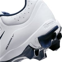 NIKE Women's Hyperdiamond 4 Keystone Molded Softball Fastpitch Cleats, White/Navy