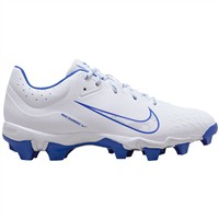 NIKE Women's Hyperdiamond 4 Keystone Molded Softball Fastpitch Cleats, White/Navy