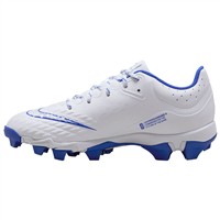 NIKE Women's Hyperdiamond 4 Keystone Molded Softball Fastpitch Cleats, White/Navy