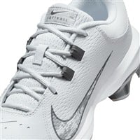 NIKE Women's Hyperdiamond 4 Pro MCS Molded Softball Fastpitch Cleats, Grey/White