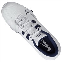 NIKE Women's Hyperdiamond 4 Pro MCS Molded Softball Fastpitch Cleats, White/Navy