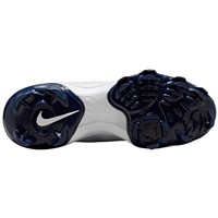 NIKE Women's Hyperdiamond 4 Pro MCS Molded Softball Fastpitch Cleats, White/Navy
