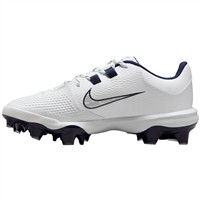 NIKE Women's Hyperdiamond 4 Pro MCS Molded Softball Fastpitch Cleats, White/Navy