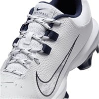 NIKE Women's Hyperdiamond 4 Pro MCS Molded Softball Fastpitch Cleats, White/Navy