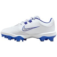 NIKE Women's Hyperdiamond 4 Pro MCS Molded Softball Fastpitch Cleats, White/Royal