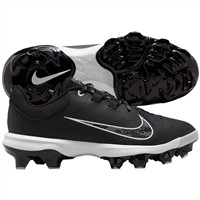 NIKE Women's Hyperdiamond 4 Pro MCS Molded Softball Fastpitch Cleats, Black/White