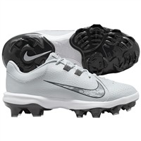NIKE Women's Hyperdiamond 4 Pro MCS Molded Softball Fastpitch Cleats, Grey/White
