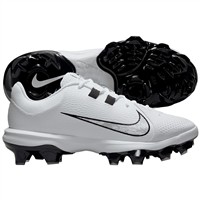 NIKE Women's Hyperdiamond 4 Pro MCS Molded Softball Fastpitch Cleats, White/Black