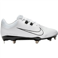 NIKE Women's Hyperdiamond 4 Pro Metal Softball Fastpitch Cleats, White/Grey