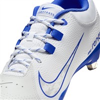 NIKE Women's Hyperdiamond 4 Pro Metal Softball Fastpitch Cleats, White/Royal