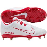 NIKE Women's Hyperdiamond 4 Pro Metal Softball Fastpitch Cleats, White/Royal