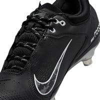 NIKE Women's Hyperdiamond 4 Elite Metal Softball Fastpitch Cleats, Black/Grey