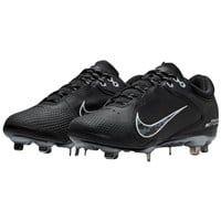 NIKE Women's Hyperdiamond 4 Elite Metal Softball Fastpitch Cleats, Black/Grey