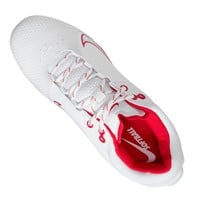 NIKE Women's Hyperdiamond 4 Elite Metal Softball Fastpitch Cleats, White/Red