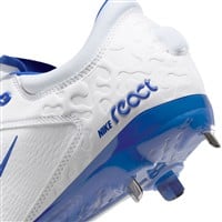 NIKE Women's Hyperdiamond 4 Elite Metal Softball Fastpitch Cleats, White/Royal