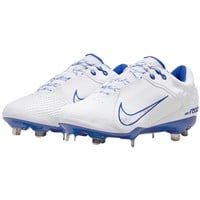 NIKE Women's Hyperdiamond 4 Elite Metal Softball Fastpitch Cleats, White/Royal