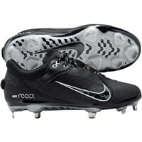 NIKE Women's Hyperdiamond 4 Elite Metal Softball Fastpitch Cleats, Black/Grey
