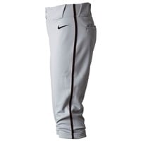 NIKE Youth Vapor Select 2 Piped Knicker Baseball Pants, Grey/Black