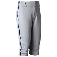 NIKE Youth Vapor Select 2 Piped Knicker Baseball Pants, Grey/Navy