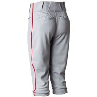 NIKE Youth Vapor Select 2 Piped Knicker Baseball Pants, Grey/Red