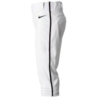 NIKE Youth Vapor Select 2 Piped Knicker Baseball Pants, White/Black
