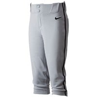 NIKE Youth Vapor Select 2 Piped Knicker Baseball Pants, Grey/Black