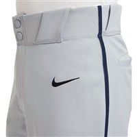NIKE Youth Vapor Select 2 Piped Baseball Pants, Grey/Navy