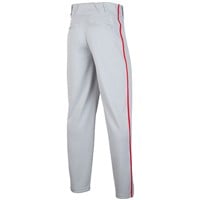 NIKE Youth Vapor Select 2 Piped Baseball Pants, Grey/Red