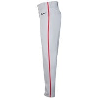 NIKE Youth Vapor Select 2 Piped Baseball Pants, Grey/Red