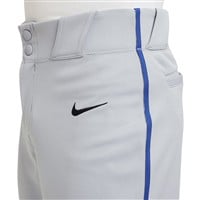 NIKE Youth Vapor Select 2 Piped Baseball Pants, Grey/Royal