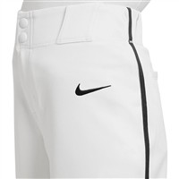 NIKE Youth Vapor Select 2 Piped Baseball Pants, White/Black