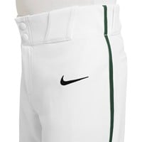 NIKE Youth Vapor Select 2 Piped Baseball Pants, White/Green