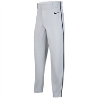 NIKE Youth Vapor Select 2 Piped Baseball Pants, Grey/Navy