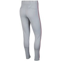 NIKE Men's Vapor Select 2 Piped Baseball Pants, Grey/Red