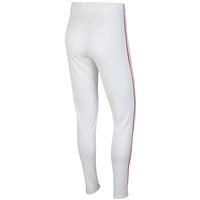 NIKE Men's Vapor Select 2 Piped Baseball Pants, White/Red