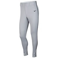 NIKE Men's Vapor Select 2 Piped Baseball Pants, Grey/Black