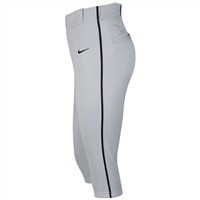 NIKE Men's Vapor Select 2 Knicker Piped Baseball Pants, Grey/Black
