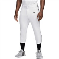 NIKE Men's Vapor Select 2 Knicker Piped Baseball Pants, White/Black